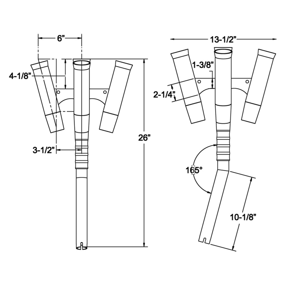 TACO Olympic 5-Rod Holder Cluster [F31-0790BXY-1]