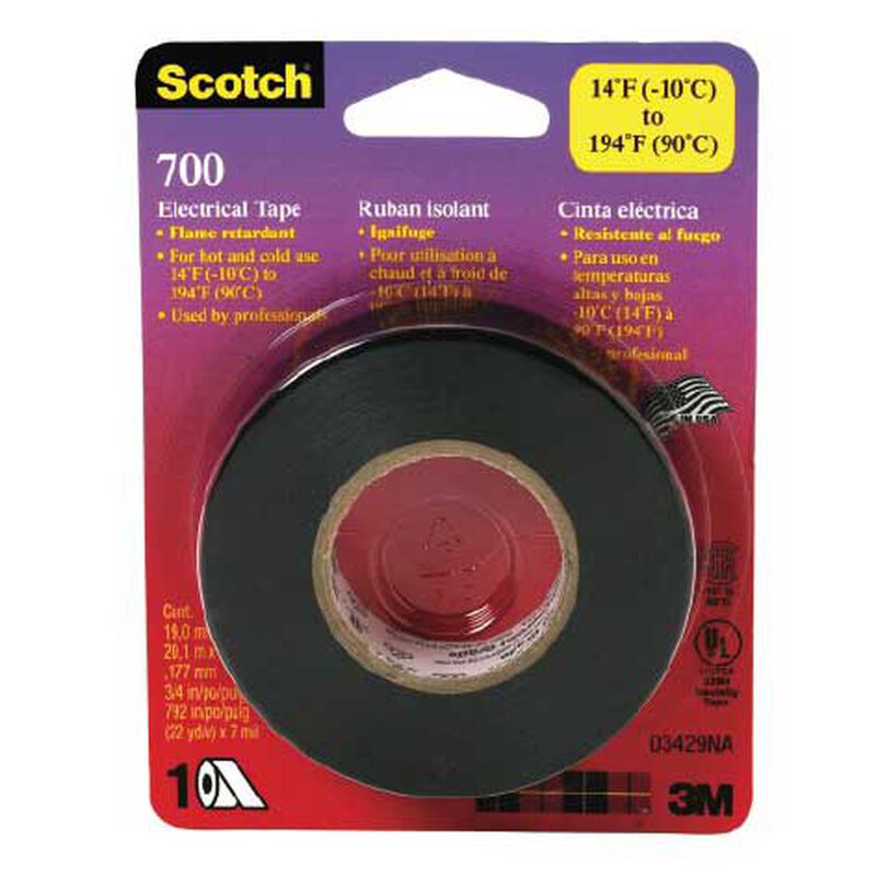 3M Scotch® 700 Black Vinyl Electrical Tape